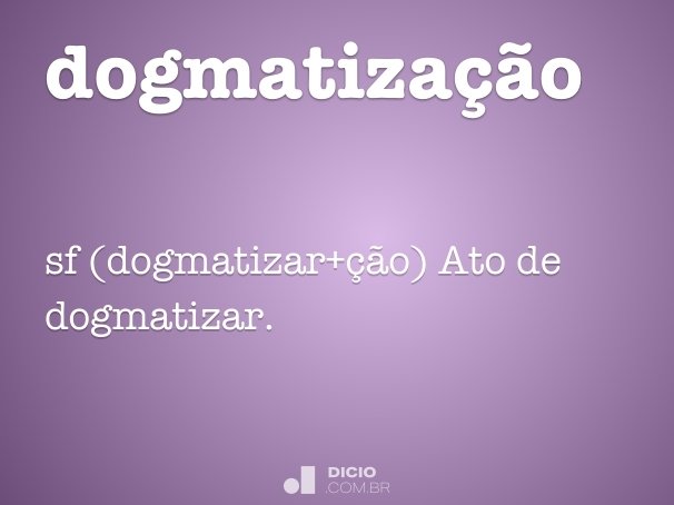 dogmatização