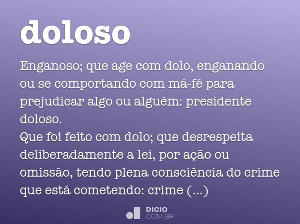 Doloso - Dicio, Dicionário Online de Português