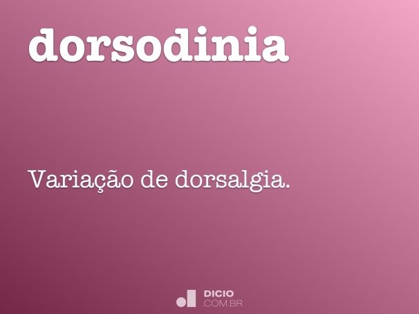 dorsodinia