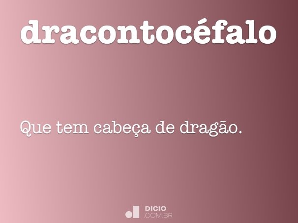 dracontocéfalo