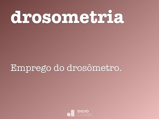 drosometria