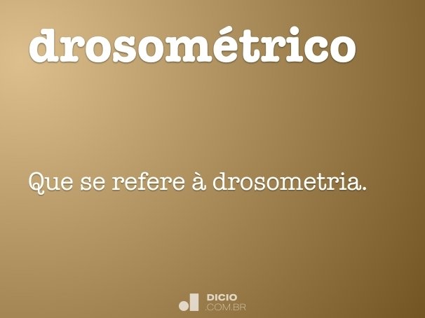drosométrico