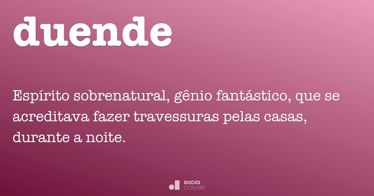 Duende - Dicio, Dicionário Online de Português