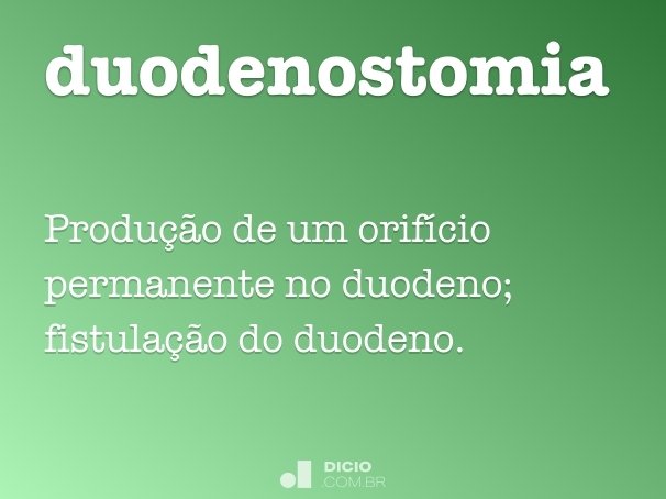 duodenostomia