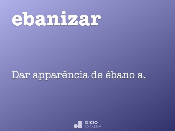 ebanizar