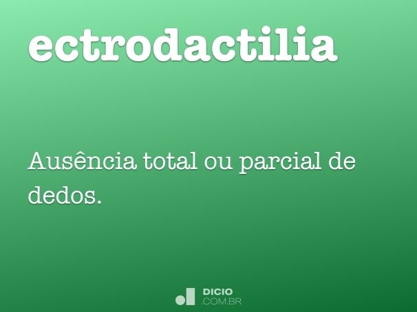 ectrodactilia