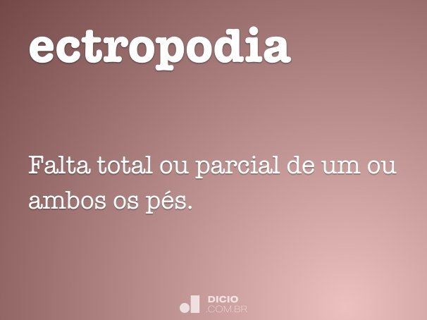 ectropodia