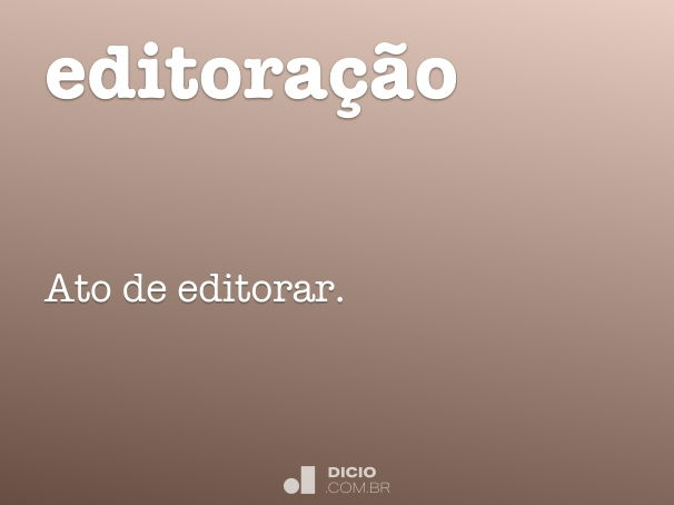 editoração