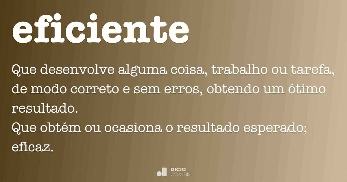 Eficiente Dicio, Dicionário Online de Português