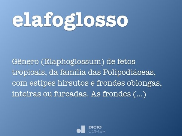 elafoglosso
