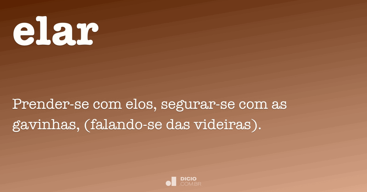 Elar - Dicio, Dicionário Online de Português