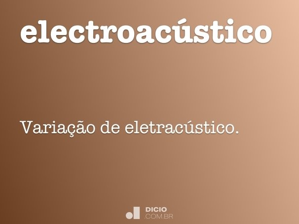 electroacústico