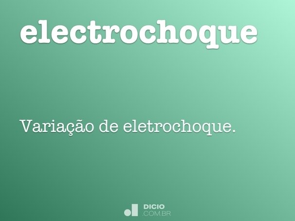 electrochoque