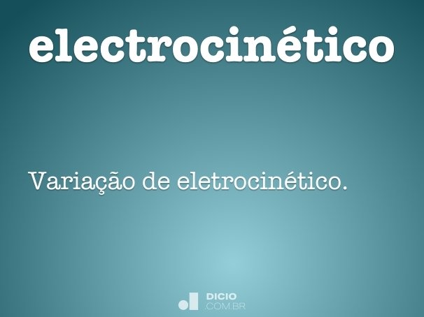 electrocinético