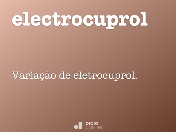 electrocuprol