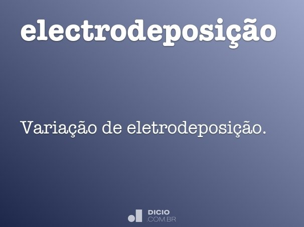 electrodeposição