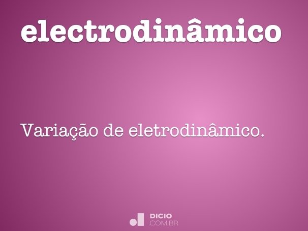 electrodinâmico