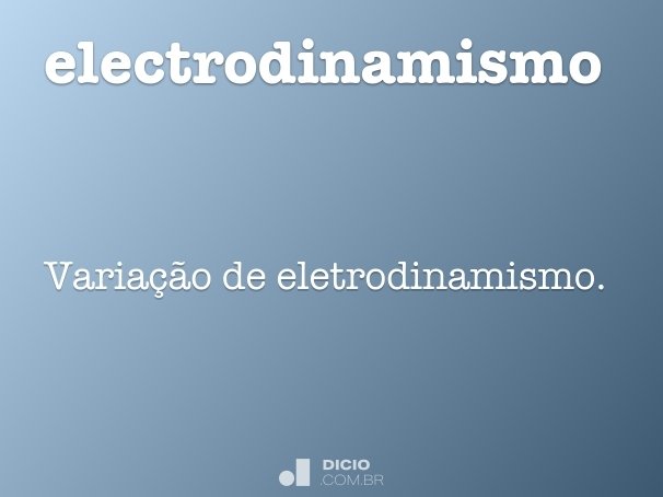 electrodinamismo