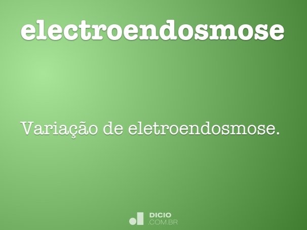 electroendosmose