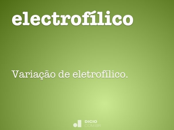 electrofílico