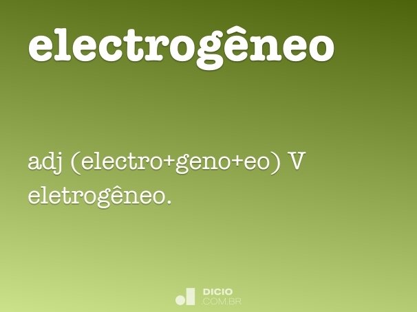 electrogêneo