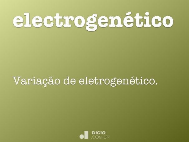 electrogenético