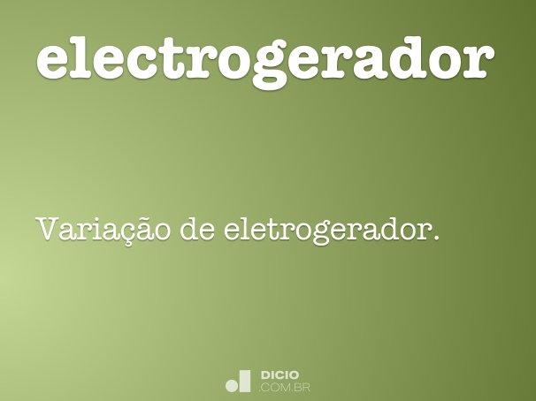 electrogerador