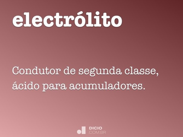 electrólito