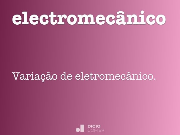 electromecânico