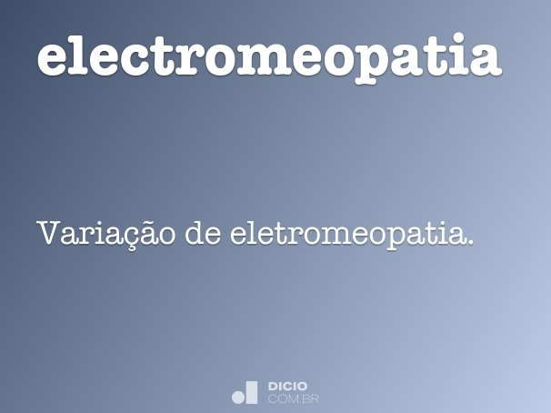 electromeopatia