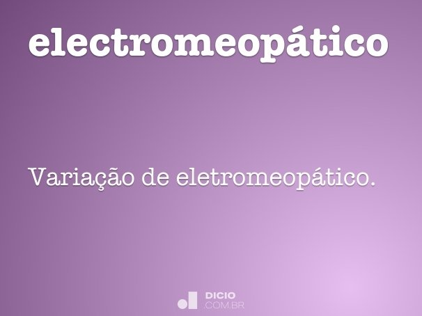 electromeopático