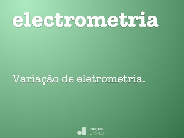 electrometria