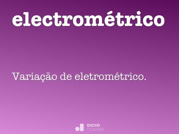 electrométrico