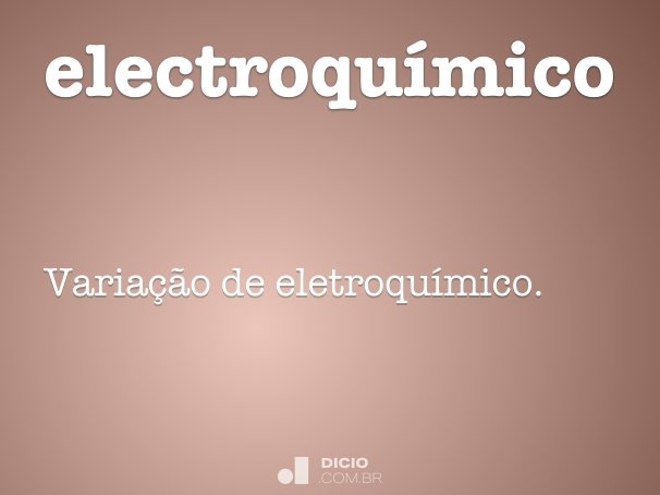 electroquímico