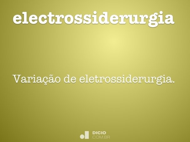 electrossiderurgia