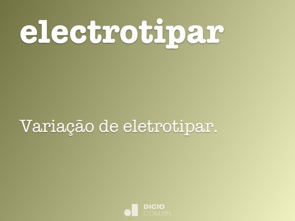 electrotipar