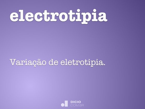 electrotipia