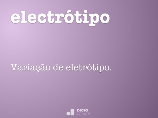 electrótipo
