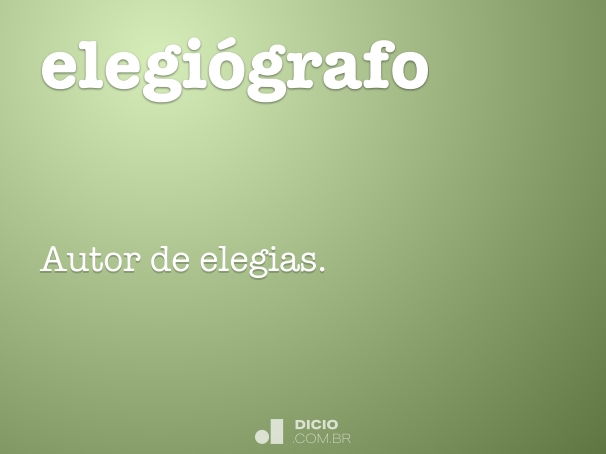 elegiógrafo