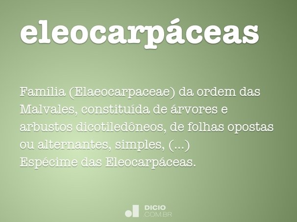 eleocarpáceas