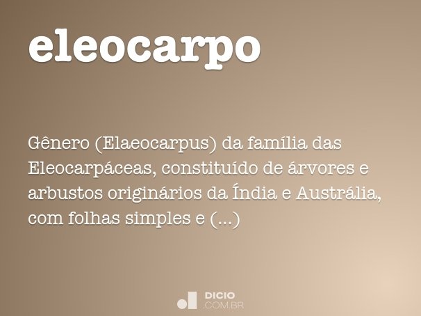 eleocarpo