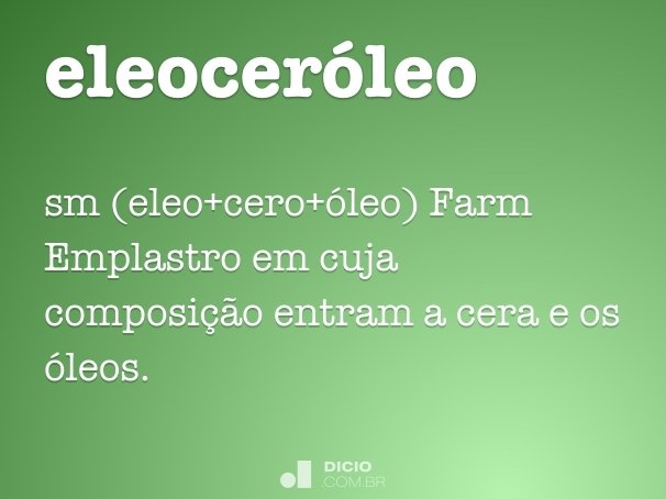 eleoceróleo