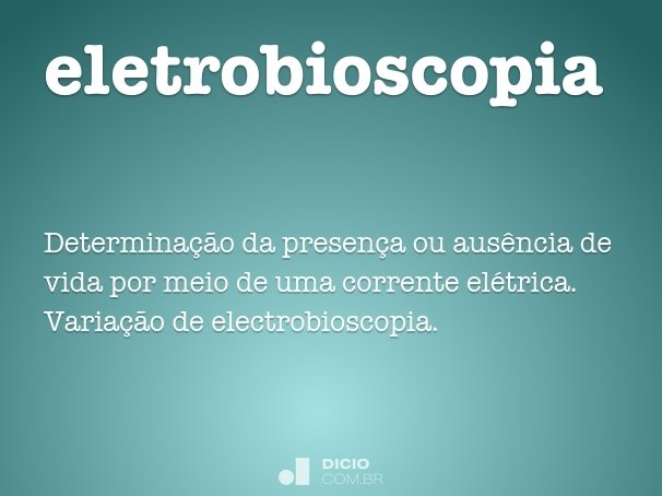 eletrobioscopia