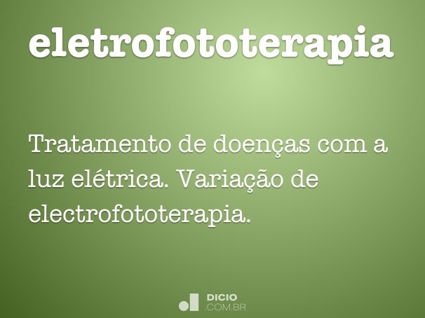 eletrofototerapia