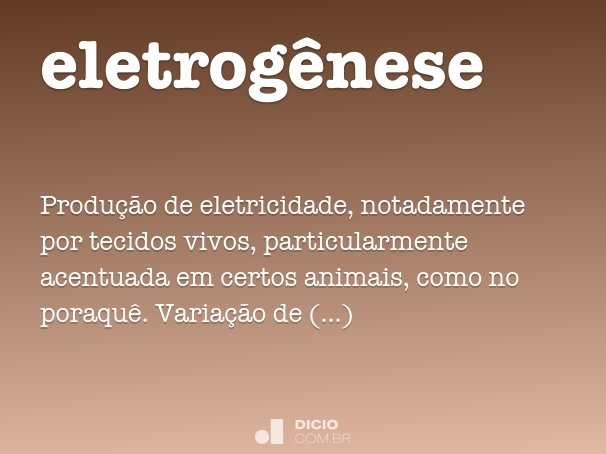 eletrogênese