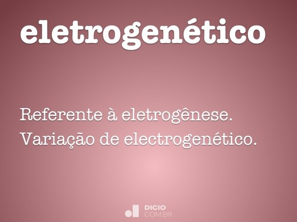 eletrogenético