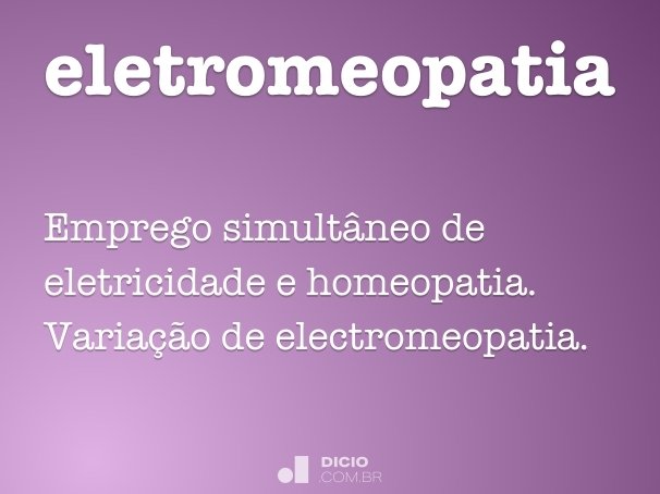 eletromeopatia