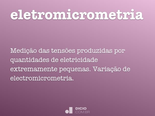 eletromicrometria