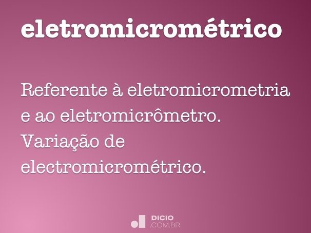 eletromicrométrico