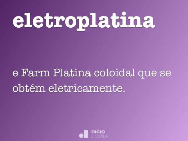 eletroplatina